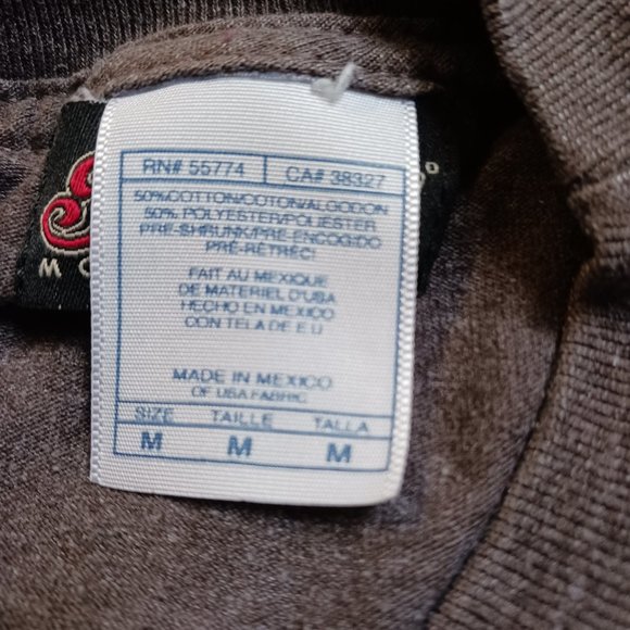 🛍️❤️Mens Gray Short Sleeve Indian Motorcycle T Shirt 🛍️❤️ Size M - Picture 5 of 7